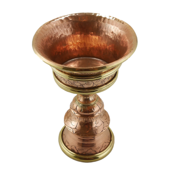 Lampka (lampki) maślana mosiężno miedziana 118
